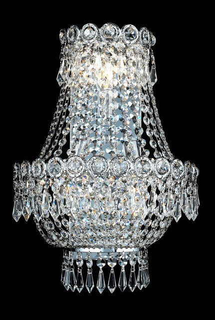 ZC121-V1900W12SC/EC By Elegant Lighting Century Collection 3 Light Chandeliers Chrome Finish