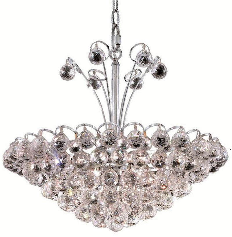 ZC121-2001D22C/EC By Regency Lighting - Godiva Collection Chrome Finish 8 Lights Dining Room