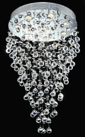 ZC121-V2006D24C By Regency Lighting-Galaxy Collection Chrome Finish 8 Lights Chandelier