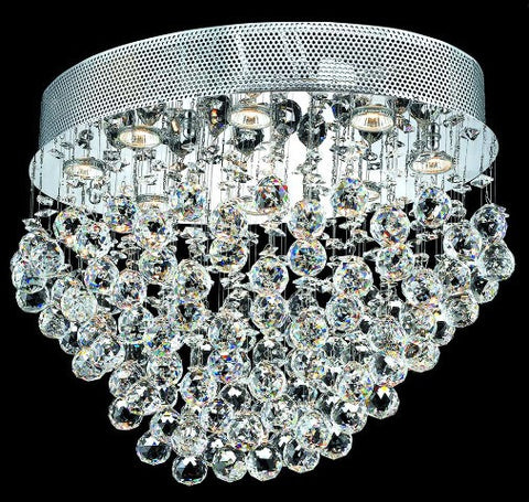 ZC121-V2022F24C By REGENCY - Galaxy Collection Polished Chrome Finish Flush Semi-Flush Lighting