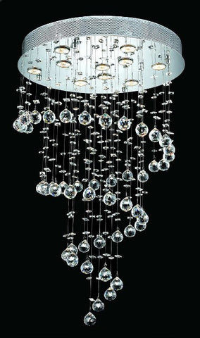 ZC121-V2024D24C By REGENCY - Galaxy Collection Polished Chrome Finish Chandelier