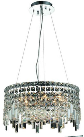 ZC121-V2031D20C/EC By Elegant Lighting - Maxim Collection Chrome Finish 12 Lights Dining Room