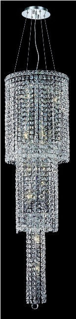 ZC121-2031G54C/EC By Regency Lighting Maxim Collection 12 Light Chandeliers Chrome Finish