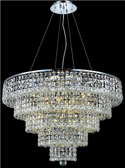 ZC121-2037D30C/EC By Regency Lighting Maxim Collection 17 Light Chandeliers Chrome Finish