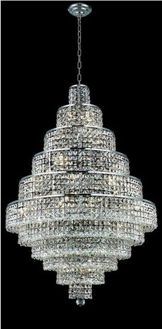 ZC121-2039D32C/EC By Regency Lighting Maxim Collection 30 Light Chandeliers Chrome Finish