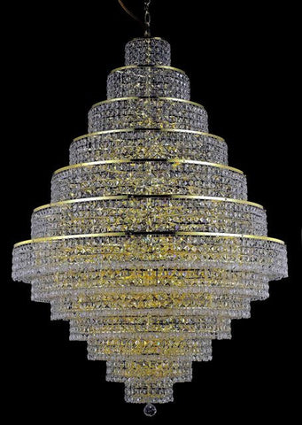 ZC121-2039G42G/EC By Regency Lighting Maxim Collection 38 Light Chandeliers Gold Finish