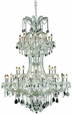 C121-2800D46C/EC By Elegant Lighting - Maria Theresa Collection Chrome Finish 36 Lights Foyer/Hallway