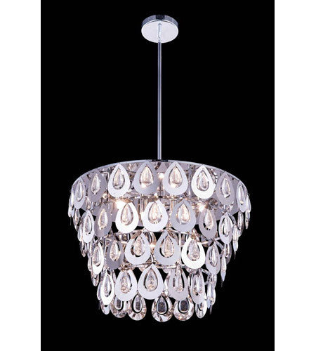 C121-2913D20C/RC By Elegant Lighting Sophia Collection 6 Light Pendant