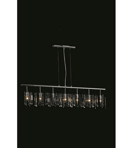 C121-3200D54C/RC By Elegant Lighting Harmony Collection 7 Light Pendent lamp Chrome Finish