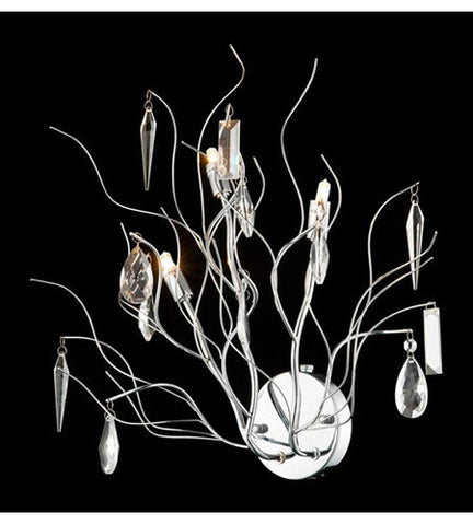 C121-3600W19C/RC By Elegant Lighting Harmony Collection 3 Light Wall Sconce Crystal Finish