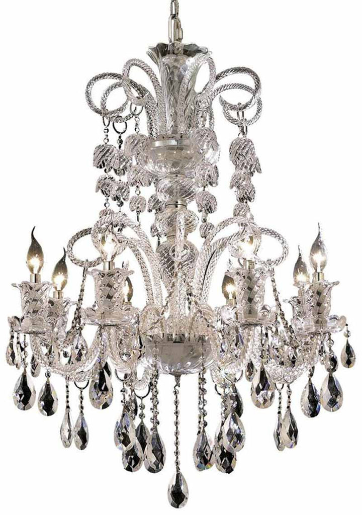 ZC121-7832D29C/EC By Regency Lighting - Elizabeth Collection Chrome Finish 8 Lights Dining Room