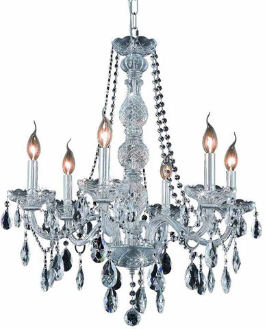 ZC121-7956D24C/EC By Regency Lighting - Verona Collection Chrome Finish 6 Lights Dining Room