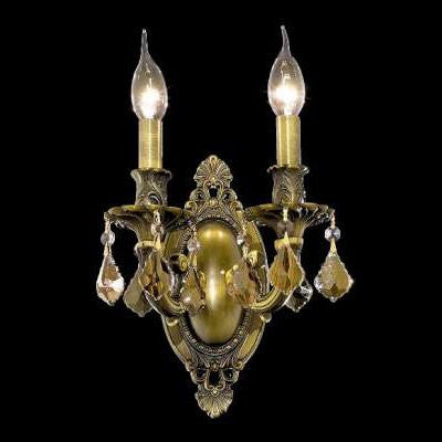 C121-9202W9AB-GT By Regency Lighting-Rosalia Collection Antique Bronze Finish 2 Lights Wall Sconce