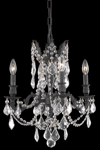 ZC121-9204D17DB/EC By Regency Lighting Rosalia Collection 4 Light Chandeliers Dark Bronze Finish