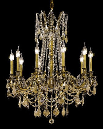 C121-9210D28AB-GT By Regency Lighting-Rosalia Collection Antique Bronze Finish 10 Lights Chandelier