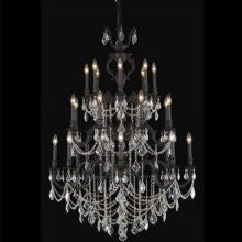 ZC121-9524G38DB/EC By Regency Lighting Marseille Collection 24 Lights Chandelier Dark Bronze Finish