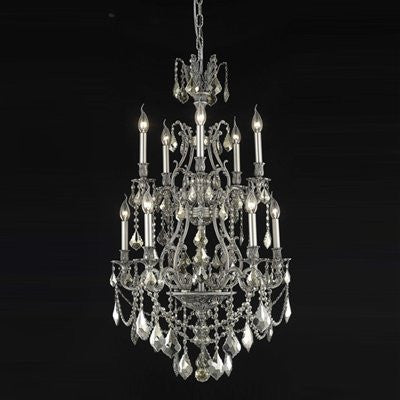 ZC121-9610D26DB/EC By Regency Lighting Monarch Collection 10 Lights Chandelier Dark Bronze Finish