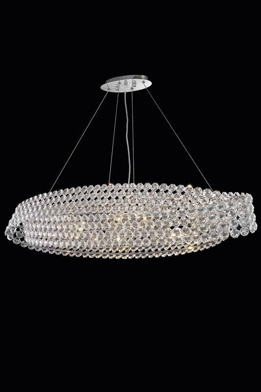 ZC121-9804D46C/EC By Regency Lighting Electron Collection 10 Lights Chandelier Chrome Finish