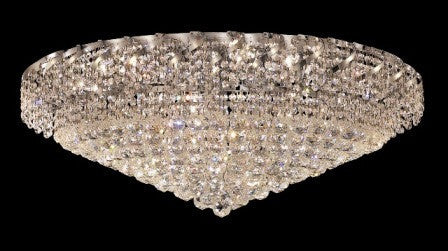 ZC121-VECA1F36C By Regency Lighting-Corona Collection Chrome Finish 28 Lights Flush