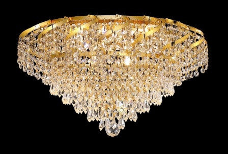 C121-ECA4F20G By Regency Lighting-Belenus Collection Gold Finish 8 Lights Flush