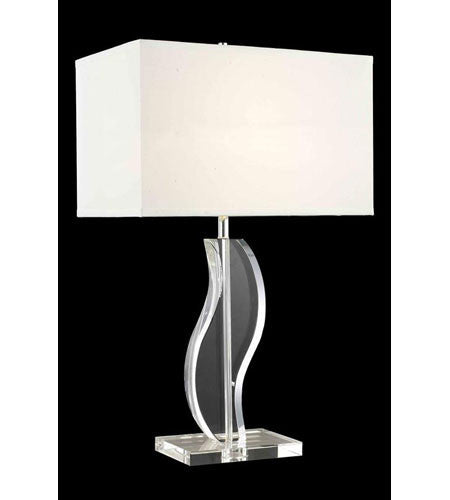 C121-TL104 By Elegant Lighting Grace Collection 1 Light Table Lamp Chrome Finish