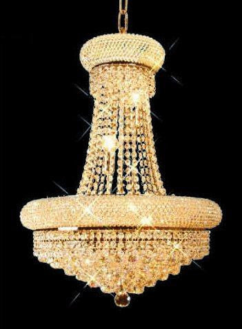 ZC121-V1800D20G By REGENCY - Primo Collection 24k Gold Plated Finish Chandelier