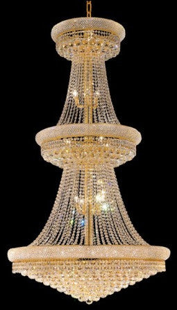 ZC121-V1800G42G By REGENCY - Primo Collection 24k Gold Plated Finish Chandelier