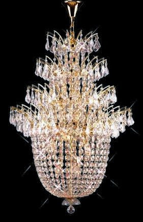 C121-GOLD/5800/2738 Flora CollectionEmpire Style CHANDELIER Chandeliers, Crystal Chandelier, Crystal Chandeliers, Lighting