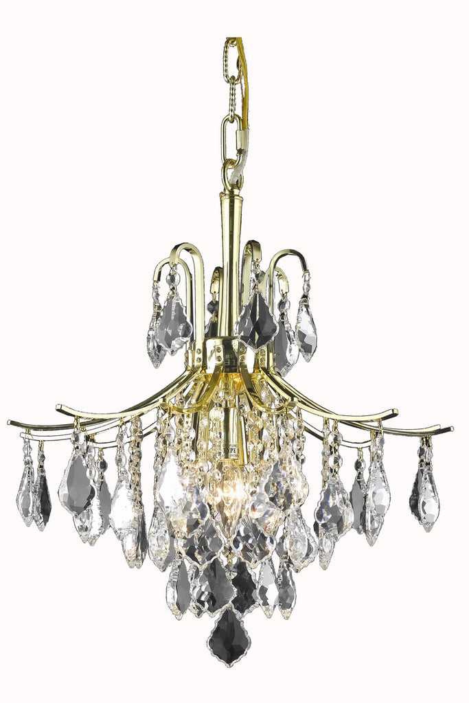 ZC121-LD8100D16G - Living District:  Amelia Collection Pendant D16in H20in Lt:6 Gold Finish 