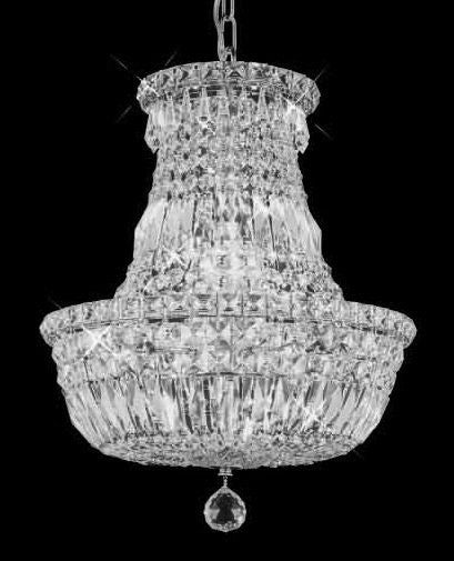 ZC121-V2528D14C By REGENCY - Tranquil Collection Polished Chrome Finish Chandelier