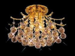 ZC121-V8000F16G By REGENCY - Toureg Collection 24k Gold Plated Finish Flush Semi-Flush Lighting