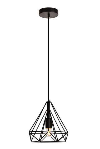 ZC121-LDPD2089 - Living District: Jago Collection Pendant D9.8 H9.8 Lt:1 Black Finish