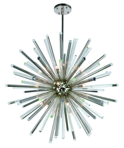 ZC121-1141G48PN - Urban Classic: Maxwell 21 light Polished Nickel Chandelier Clear Royal Cut Crystal