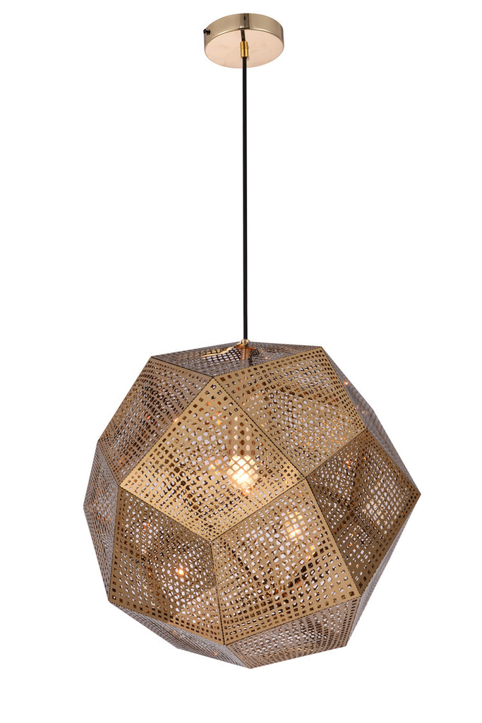 ZC121-PD2056 - Urban Classic: Kronos 1 Light Gold Pendant