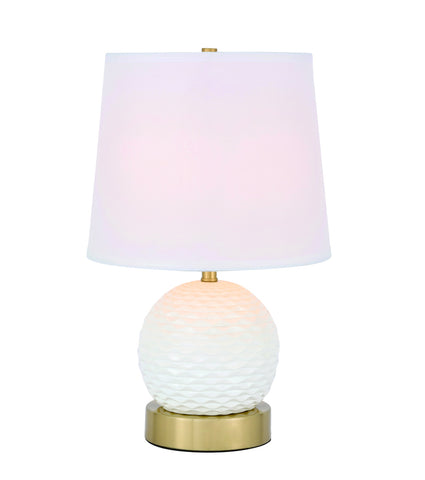 ZC121-TL3034BR - Regency Decor: Haven 1 light Brass Table Lamp