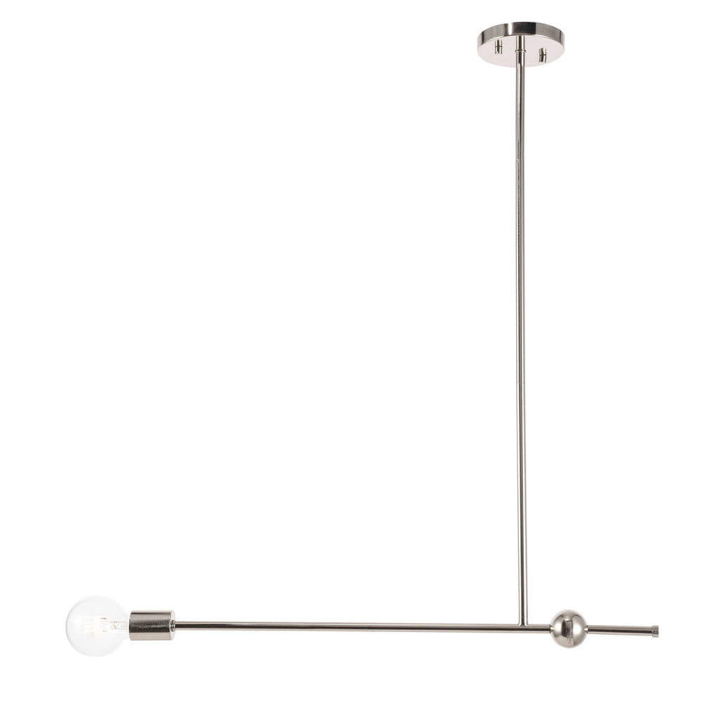 ZC121-LD8042D27C - Living District: Brees 1 light Chrome  pendant