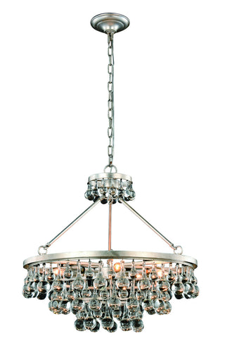 ZC121-1509D26SL - Urban Classic: Bettina 8 light Silver Leaf Pendant Clear Royal Cut Crystal