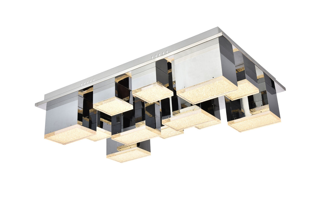 ZC121-5100F12C - Regency Lighting: Glasgow 12 Light Chrome Flush Mount