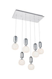 ZC121-5107D6C - Regency Lighting: Lea 6 light in Chrome Pendant