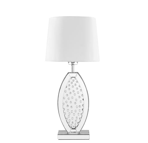 ZC121-ML9313 - Regency Decor: Sparkle Collection 1-Light Silver Finish Table Lamp