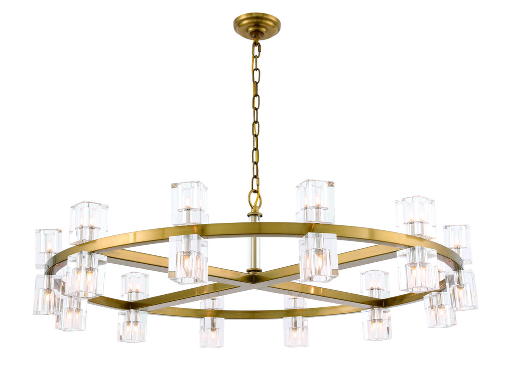 ZC121-1550G42BB - Urban Classic: Chateau 20 light Burnished Brass Pendant