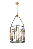 ZC121-1544D18VN - Urban Classic: Fontana 10 light in 
Vintage Nickel chandelier